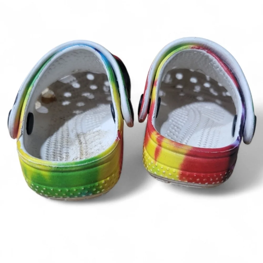 Baby CROCS Red and Yellow Sandals with Ventilation Holes